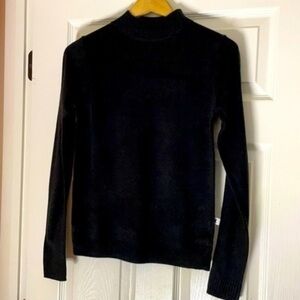 Collusion women’s Black long sleeve acrylic sweater Sz 4